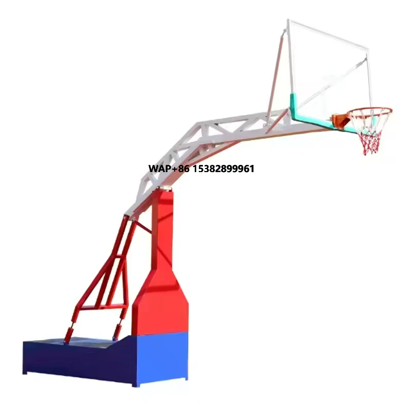Basketball Hoop - 휴대용 높이 조절 가능 농구대 (강화유리