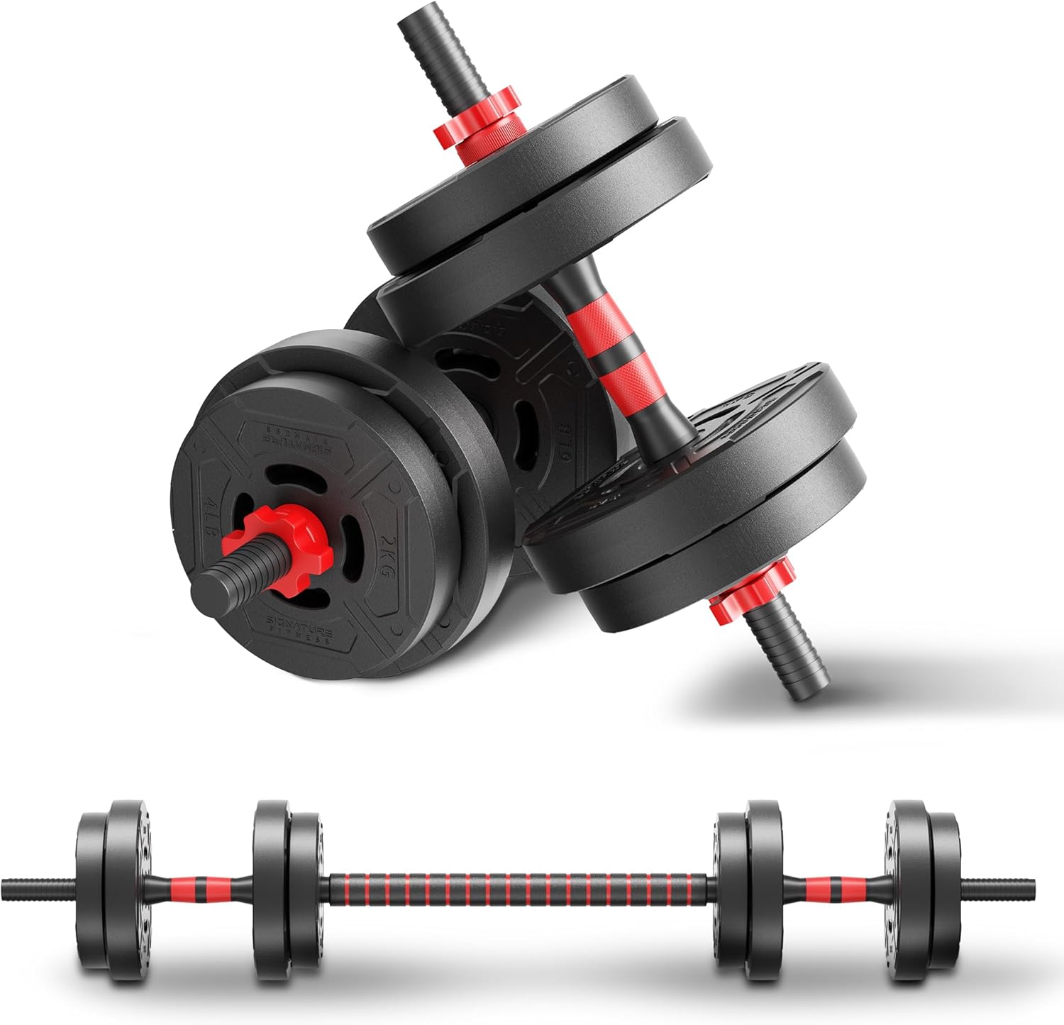 Dumbbell Set - 22lb 2-in-1 조절 가능한 덤벨 및