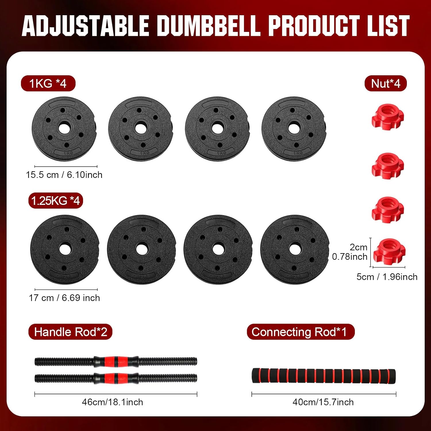 22lb 2-in-1 조절 가능한 덤벨 및 바벨 세트  - Dumbbell Set 리뷰 및 가격