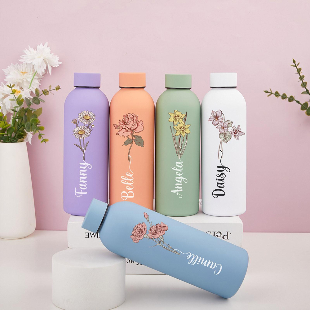 맞춤형 꽃무늬 물병, 휴대용 야외 스포츠 보온병, 야외 - Sports Water Bottle Insulated 리뷰 및 가격