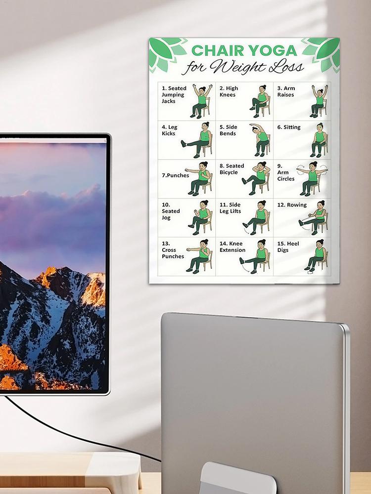 2개 요가 포스터 홈 운동 체육관 요가 30일 체중 감 - Sports Equipment Poster 리뷰 및 가격
